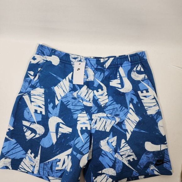 Nike Other - Nike Sportswear All Over Print Shorts Blue White DM6885-407 Men’s Size 2XL NWT